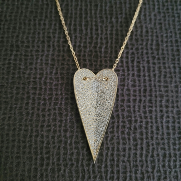 Mary Louise Designs Elongated Heart❤ Slider Pendant Necklace - Picture 9 of 16